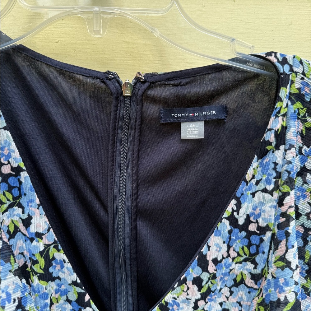 Tommy Hilfiger Blue Floral Midi Dress - Picture 2 of 3